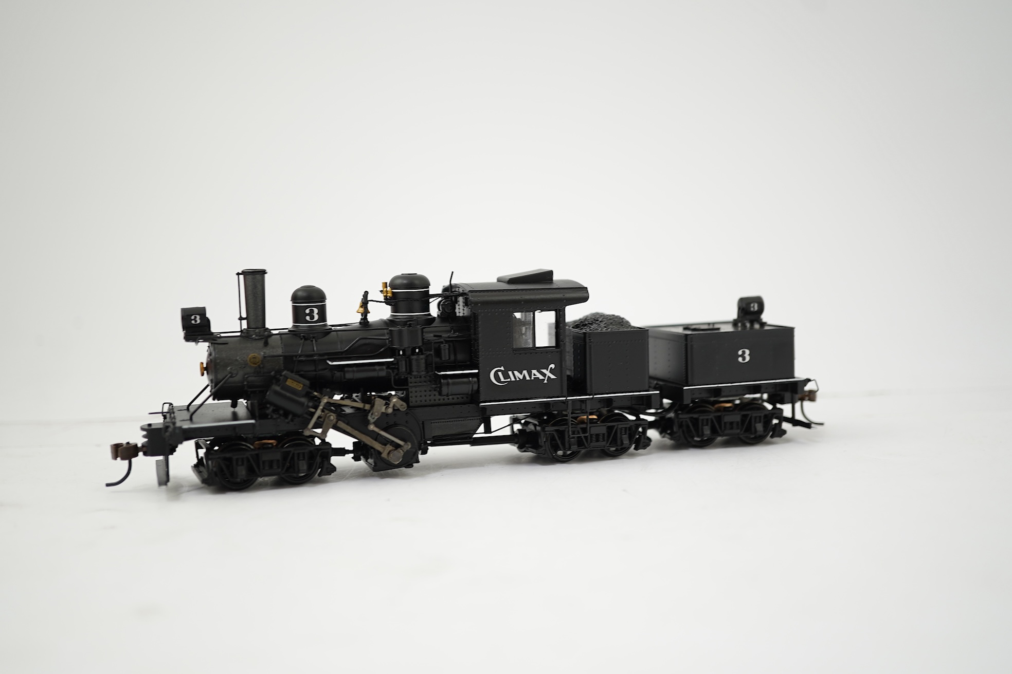 A boxed HO gauge Broadway Limited Paragon 2 Series (2063) model of Union Pacific UP-5, 5044, 4-12-2 locomotive with bogie tender, powered for two rail operation.